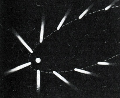 Схема движения кометы