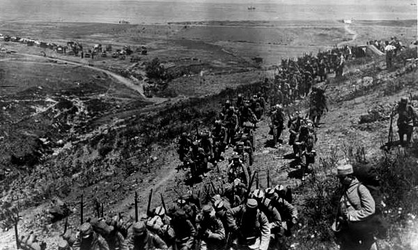 Норфолкцы вступили в Галлиполи 29 июля 1915 года